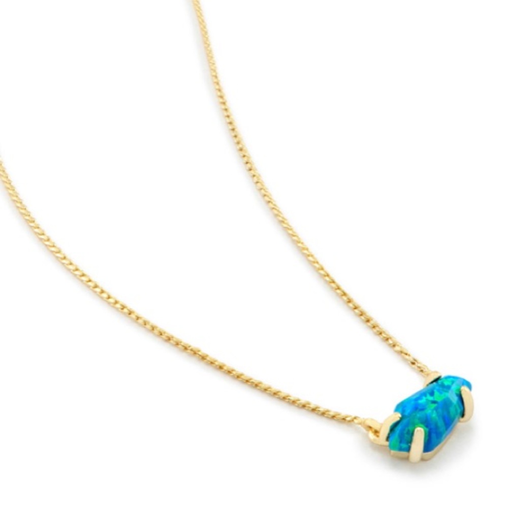 Kendra Scott Jayde Marine Kyocera Opal Necklace